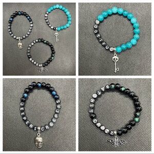 3 Halloween Bracelets ~ 7”